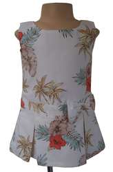 Buy pleated pastel Print Dresses for Girls