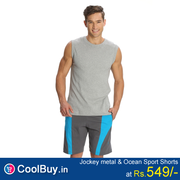 Jockey Mens Navy Knit Sport Shorts Style from coolbuy.in