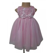 Pink Ceremonial Dress with 3D Floral Design for your little princess!!