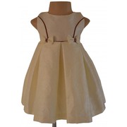 Ivory Brocade Ceremonial Dress Special for Formal Occasion