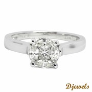 Diamond Ring Peggy in hallamrked