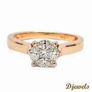 Diamond Ring Pam in hallmarked