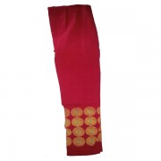 Red Printed Cotton Leggings