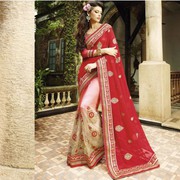 Ethnic Red Designer Saree