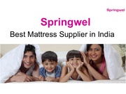 Premier Mattress Supplier in Delhi - Springwel 