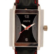 Adine Black Rectangular Quartz movement Dial Watch