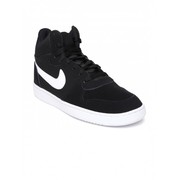 xclusiveoffer Nike Men Black Shoes Court Borough Suede Mid Top Sneaker