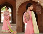 Georgette With Embroidered Hand Embllished Yoke Work salwar kameez