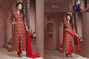 bridal  Light Embroidered Digital Georgette Printed Salwar Suit