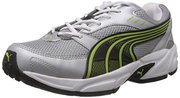 Puma Mens Storm 3.5 Grey and Green Mesh Running Shoes