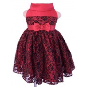 Faye Black and Red Lace Ceremonial Dress