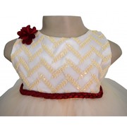 Embroidery Chevron Pattern Dress
