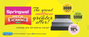 Mattresses for Sale,  Mega Exchange Offer at Springwel