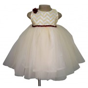 Beige & Ivory Princess Dress at Faye