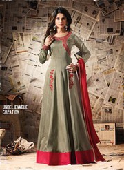 Gray Georgette Prachi Desai Salwar Kameez