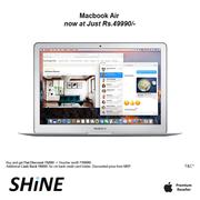 Apple Macbook Air128GB Exclusive Discount offer only at SHINE Poorvika