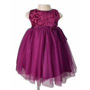 Plum velvet party dress in Children wear