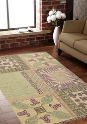 Rugsville Modern Flatweave Multi Cotton Rug 4' x 6'