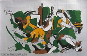 M F Husain Paintings