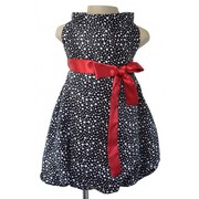 Faye Girls Designer Dresses with Polka Dots