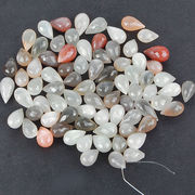 Natural Multi Color Moonstone Drilled Briolettes Parcel