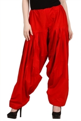 Plain Pure Cotton Patiala Pants at ShoppyZip