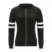 Full Sleeves Black Fleece Jacket with 45% Off