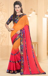 Triveni Amusing Yellow Colored Border Worked Saree for Women