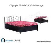 Olympia Metal Cot With Storage 