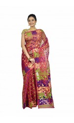 Buy Pure cotton Dhakai sarees online from Banarasi Niketan