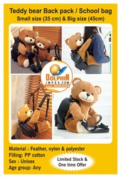 Teddy bear Backpack / Schoolbag