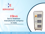 15 kva Servo Voltage Stabilizers Company in Delhi,  India - Servostar