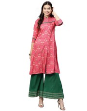 long kurti with palazzo online