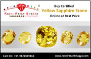 Buy Original Sri Lankan Yellow Sapphire Pukhraj Gemstone Online in Ind