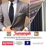 Best online custom suits, shirts and trousers from Sumangali Fabrics