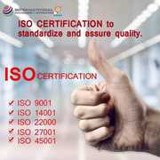 ISO 9001:2015 | ISO 27001:2013 | Apply certificate Pan India