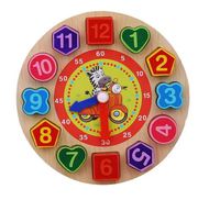 Buy Colorful Kids Wooden Toy Clock |ShoppySanta