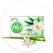 Godrej No1 - Aloe Vera & White Lily - Best Moisturizing Soap for skin.