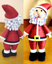 Quilling Santa Claus for gift your Child on Christmas