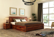 Heavy discount offer on queen size beds online @ Wooden Street