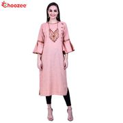 Choozee - Inspire Women Straight Kurta Necklace (with Beads Work)