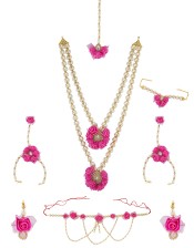 Check out Exclusive Flower Jewellery for Haldi online 