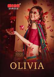 Manufacturer and wholesaler of Minu OLIVIA catalog Saree