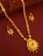 Shop for Gold Long Necklace Designs at Best Price 