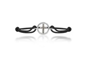 Cross Inside Diamond Bracelet In Silver