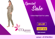 cotton night suit for ladies