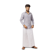 Get festive ready white cotton lungi online