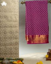 Kanchi Chikanari Pattu Sarees Online at BrandMandir