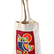 Cotton Beach Bag Beautiful Owl Printed