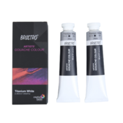 Brusto Artists' Gouache Titanium White | 40 ml | Pack of 2